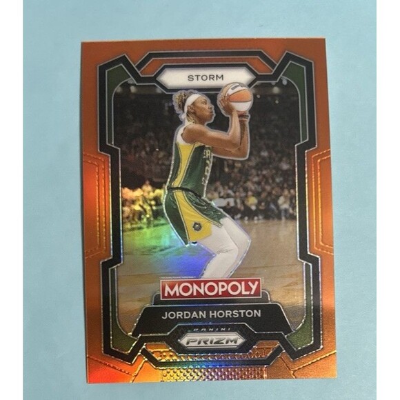 Seattle Storm ,Jordan Horston 2024 WNBA Prizm Monopoly ORANGE Prizm /124  SP#64 - Picture 1 of 3